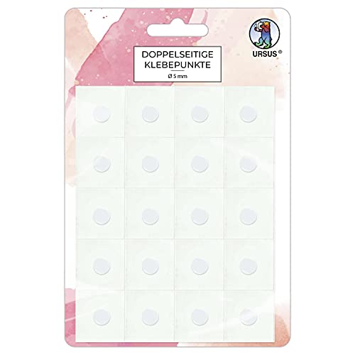 ursus-44050000-doppelseitige-klebepunkte-5-mm-100-st-ck-transparent-permanent image 3