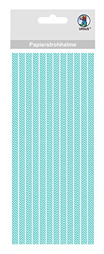 ursus-papierstrohhalme-chevron-petrol-s-19-5-cm-24-st-ck image 2