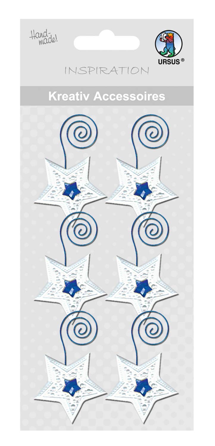 ursus-56400059-kreativ-accessoires-sterne-blau-silber-f-r-scrapbooking image 1