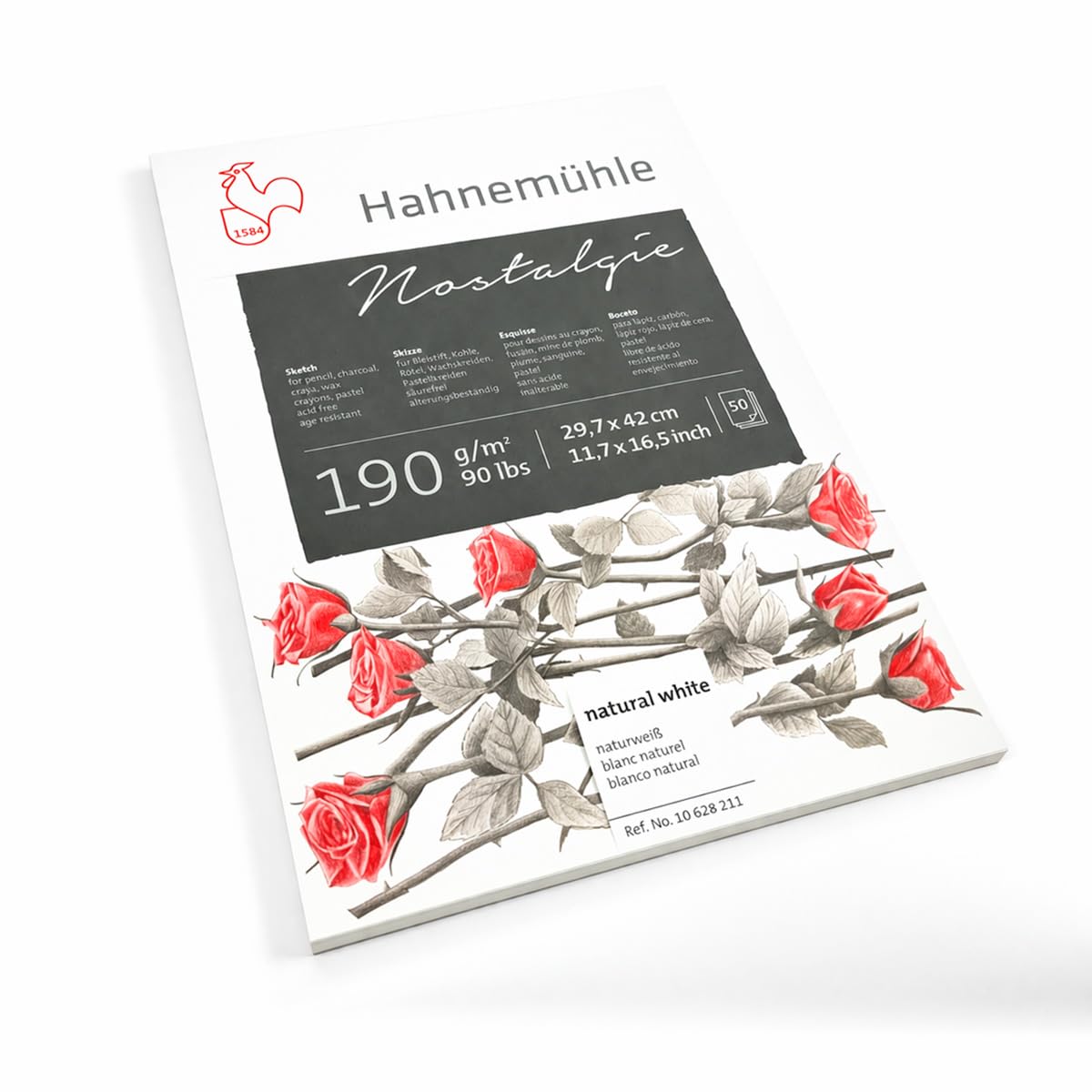 hahnem-hle-skizzenpapier-nostalgie-190-g-m-a4-block-50-blatt image 5