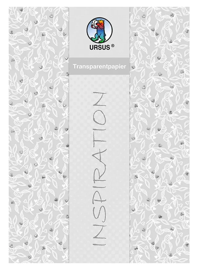 ursus-77704601f-transparentpapier-hochzeit-din-a4-115-g-qm-5-blatt-silber-hei-fo image 1