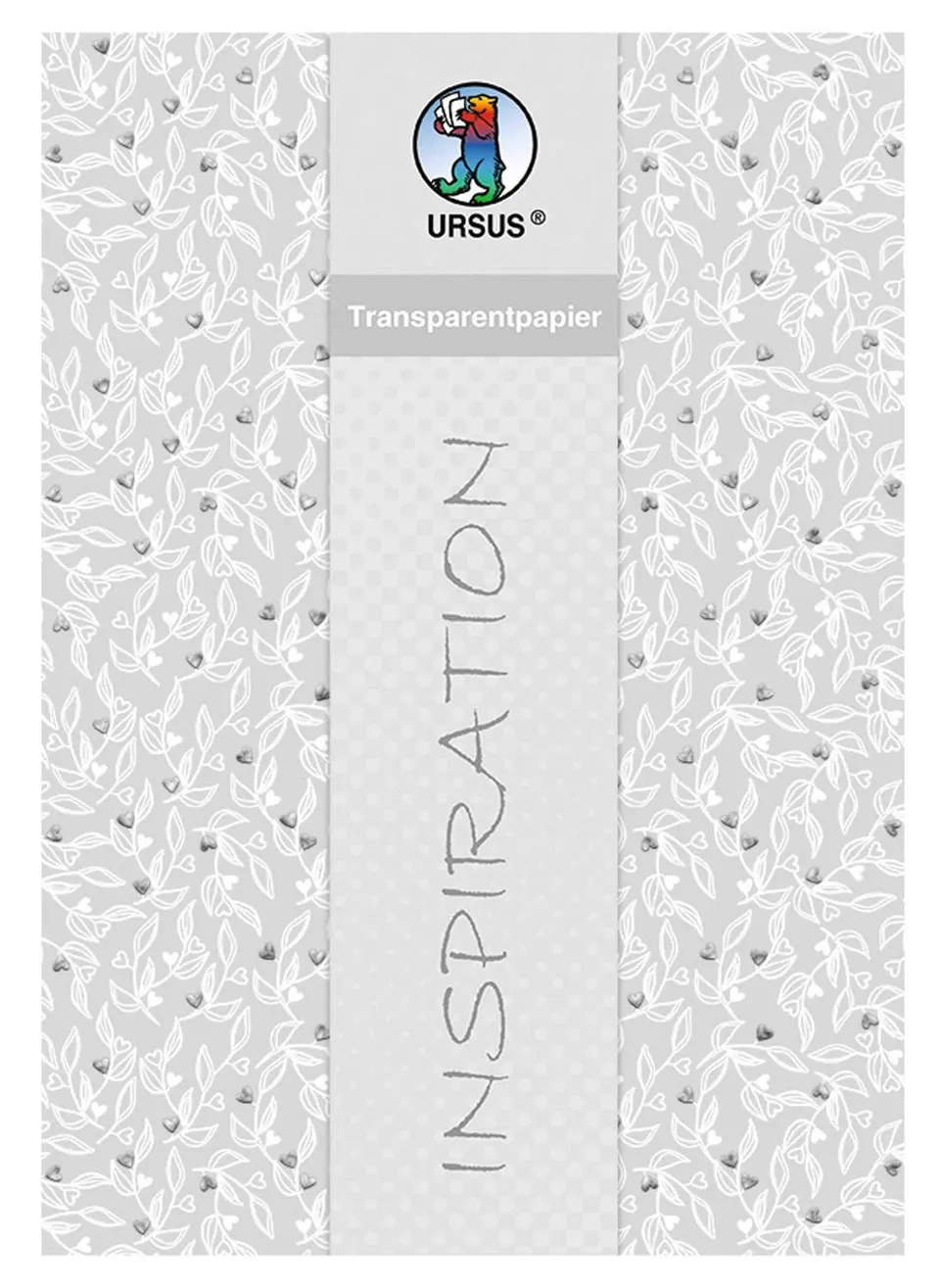ursus-77704601f-transparentpapier-hochzeit-din-a4-115-g-qm-5-blatt-silber-hei-fo image 1