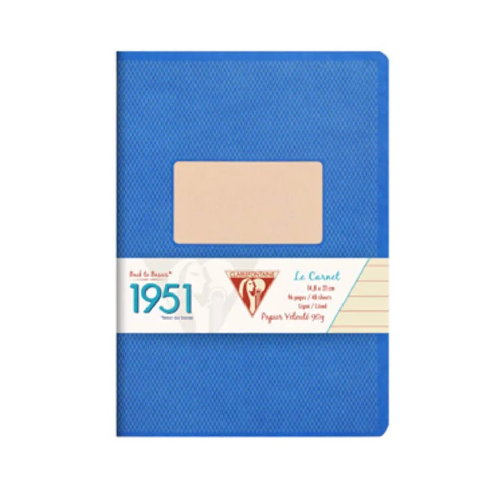 clairefontaine-1951-back-to-basics-heft-din-a5-liniert-48-blatt-blau image 1
