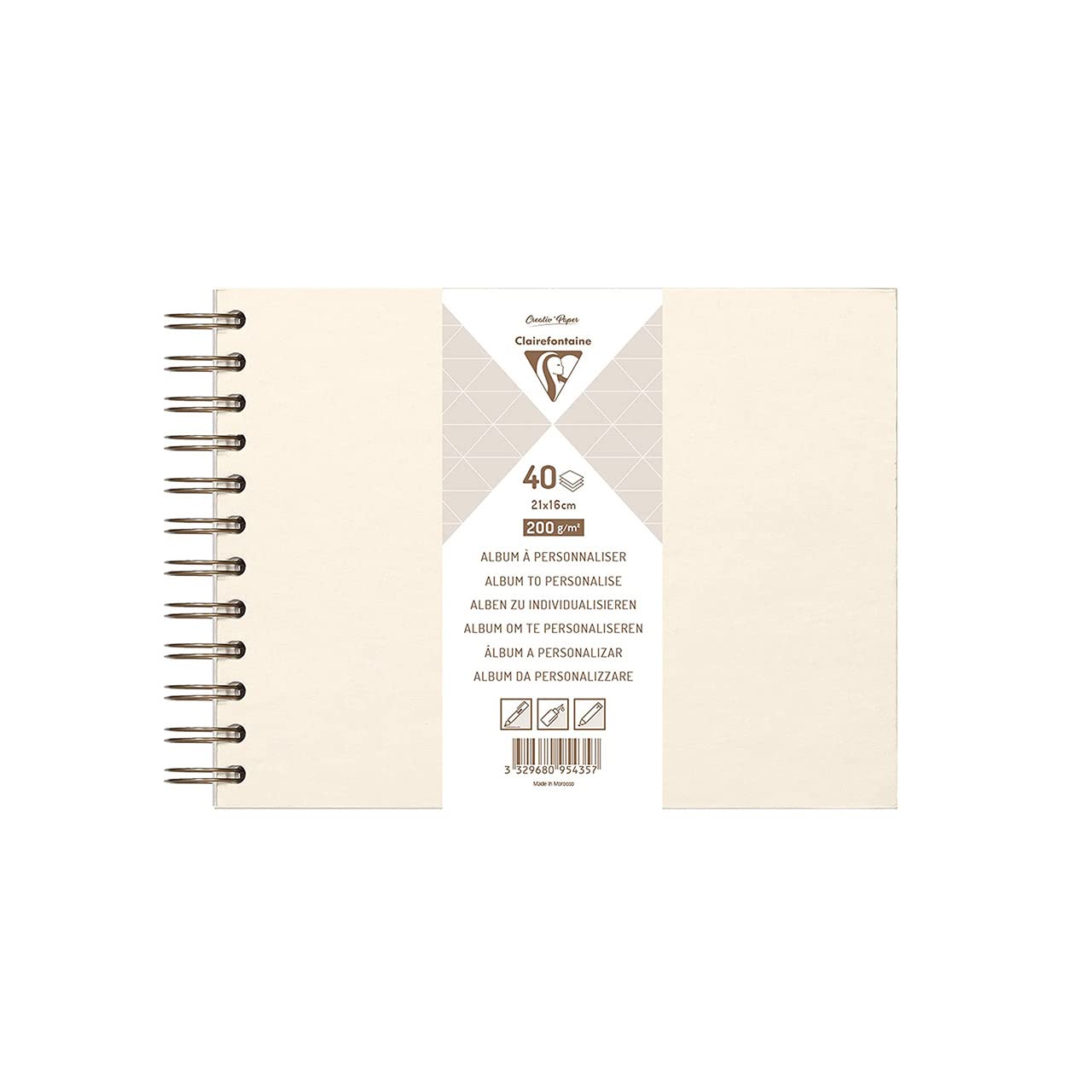clairefontaine-album-diy-21x16-cm-40-blatt-200g-elfenbeinperlmutt image 1