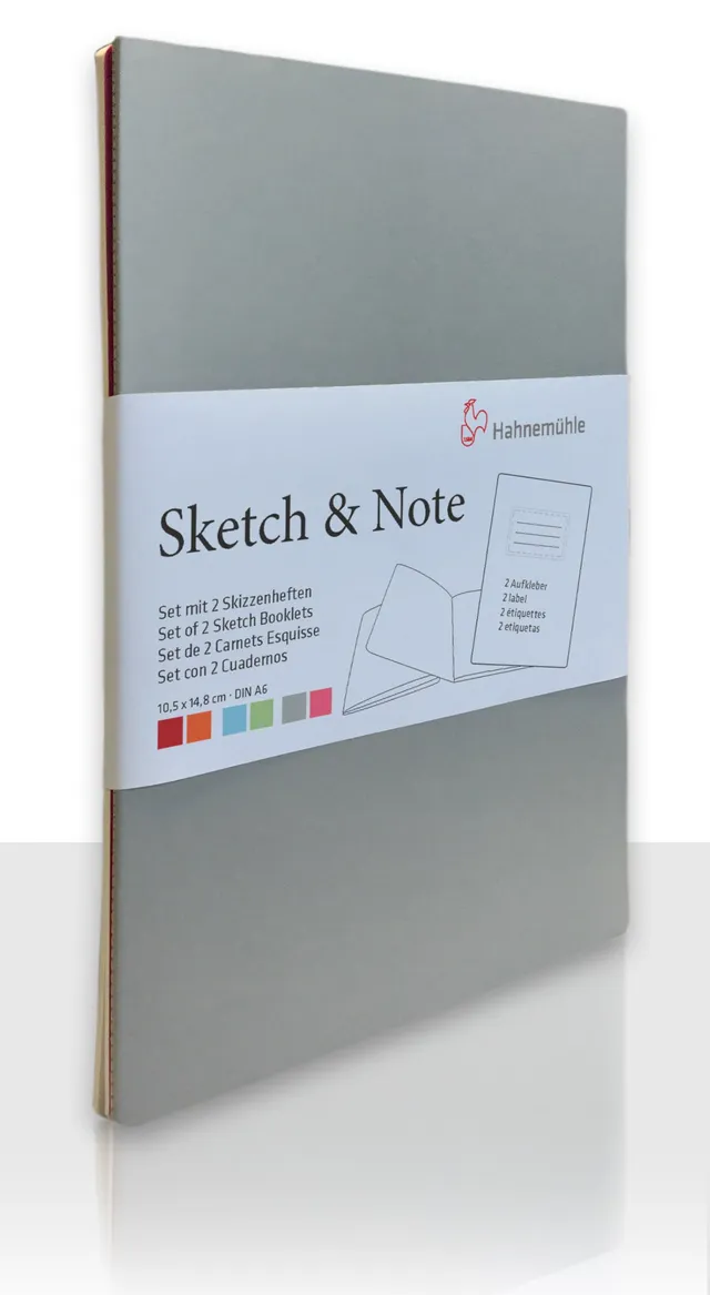 hahnem-hle-sketch-note-grey-pink-bundle-din-a6-125-g-m-2-x-20-blatt image 1