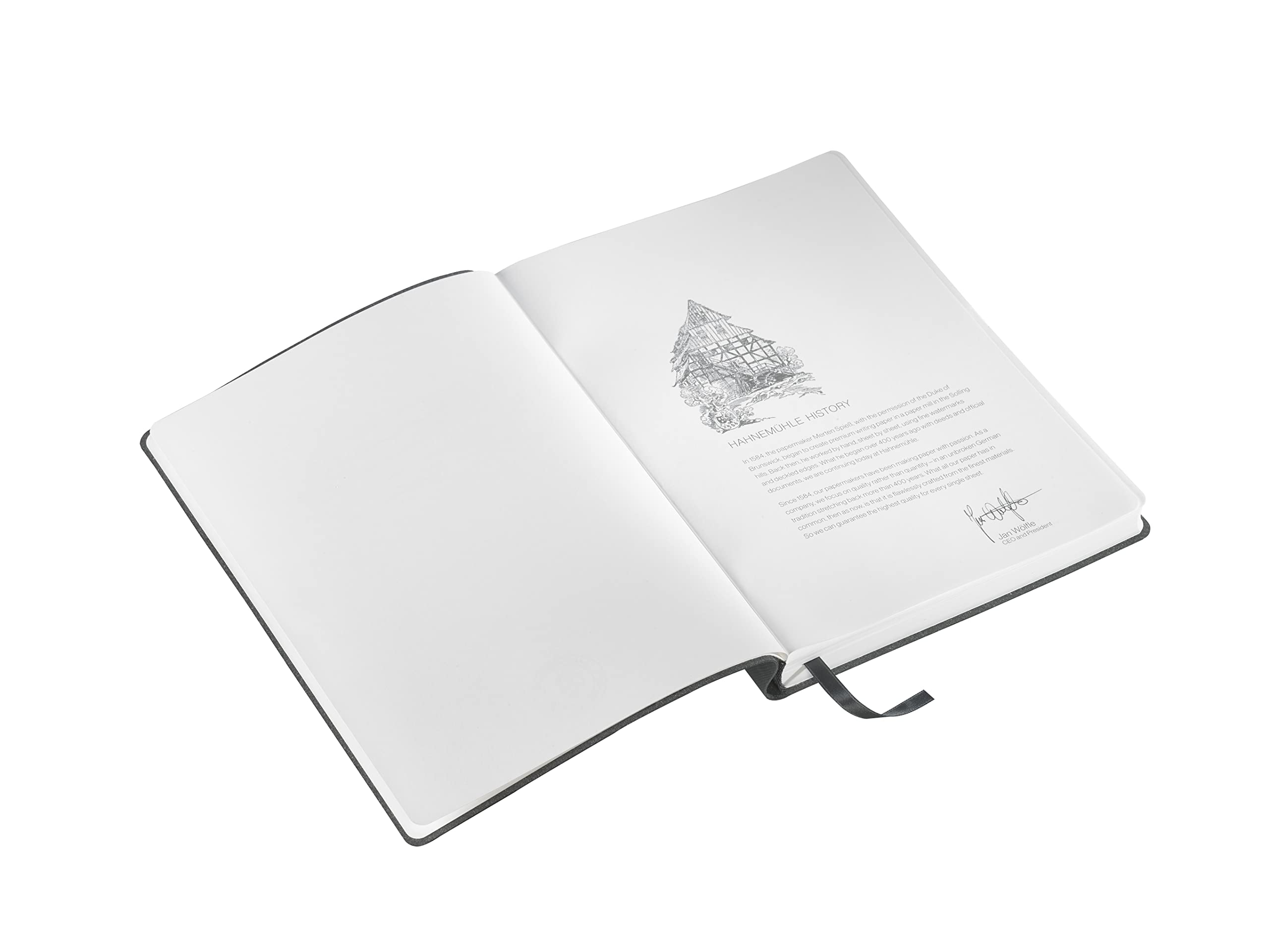 hahnem-hle-finenotes-manuscript-notizbuch-a5-punktiert-100g-m-recyclingleder-sch image 5