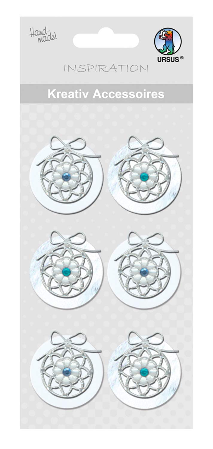 ursus-56400058-kreativ-accessoires-weihnachtskugeln-selbstklebend image 1