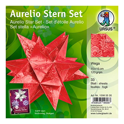 ursus-15985500-faltbl-tter-aurelio-stern-wega-rot-15x15-cm-33-blatt image 4
