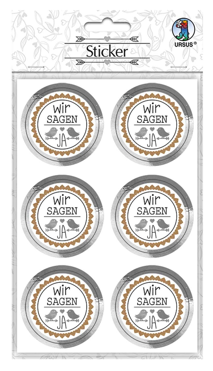 ursus-59530005f-sticker-hochzeit-save-the-date-24-st-ck-4-8-cm image 8