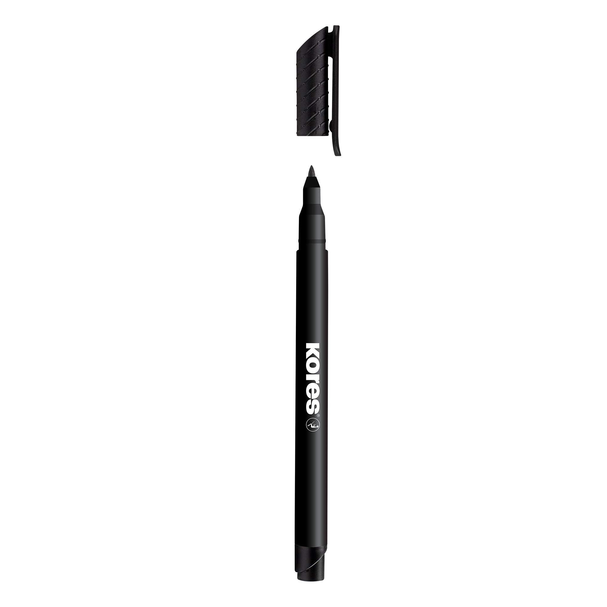 kores-k-marker-fine-m-permanentmarker-schwarz-12er-pack image 2