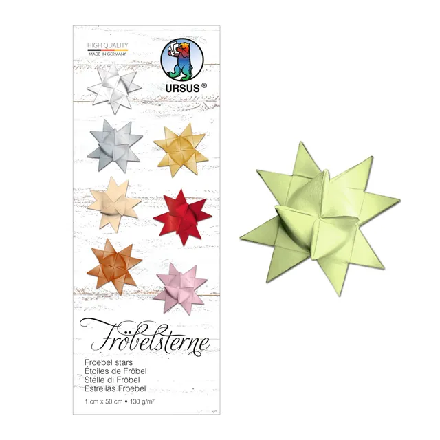 ursus-3200050-papierstreifen-f-r-fr-belsterne-apfelgr-n-1-x-50-cm-100-streifen image 1