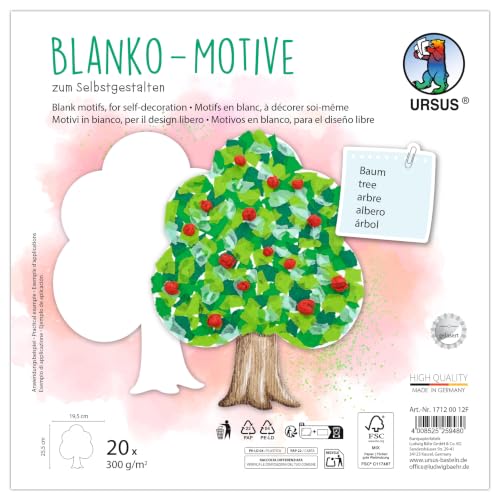 ursus-1712-00-12f-blanko-motive-baum-20-st-ck-fotokarton-300-g-m-23-x-23-cm image 6