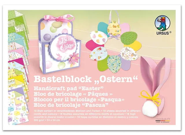 ursus-12940099-bastelblock-ostern-24-x-34-cm-18-blatt-300-g-qm image 1