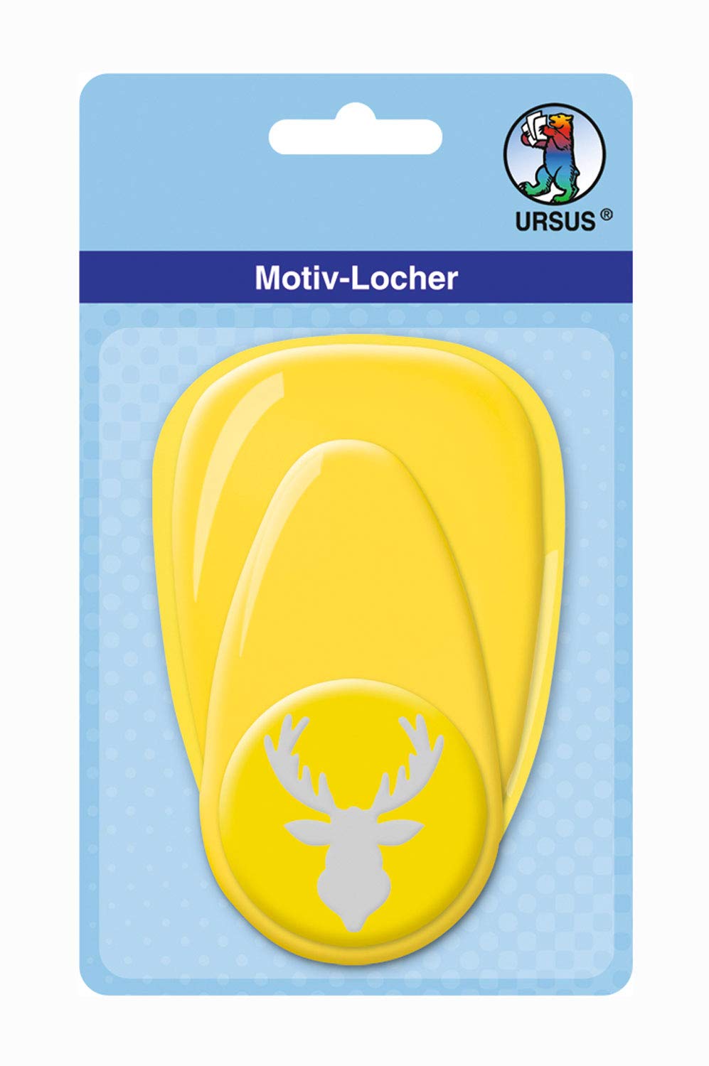 ursus-19490031-motivlocher-gro-elchkopf-gelb-38-1-mm image 1