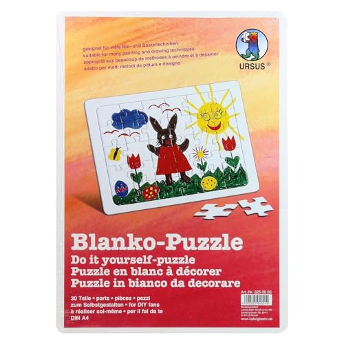 ursus-8250000-blanko-puzzle-wei-30-teile-21x29-cm-mit-legerahmen-zum-ausmalen image 4