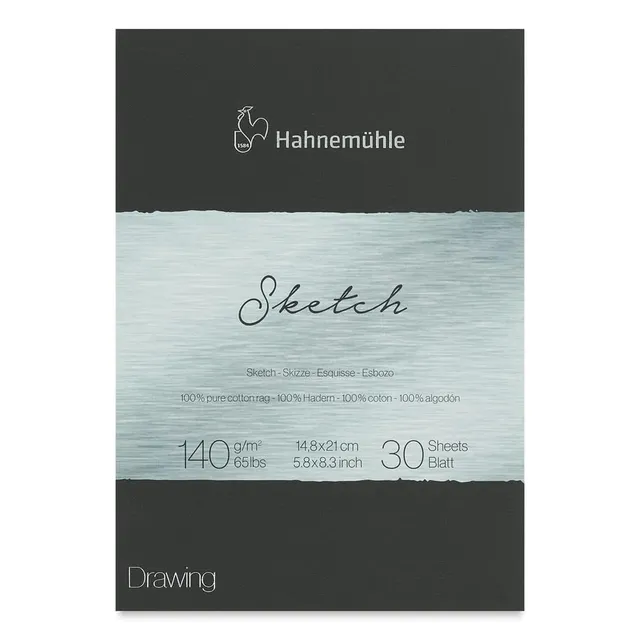 hahnem-hle-the-collection-sketch-skizzenblock-din-a5-100-baumwolle-140-g-m-30-bl image 1