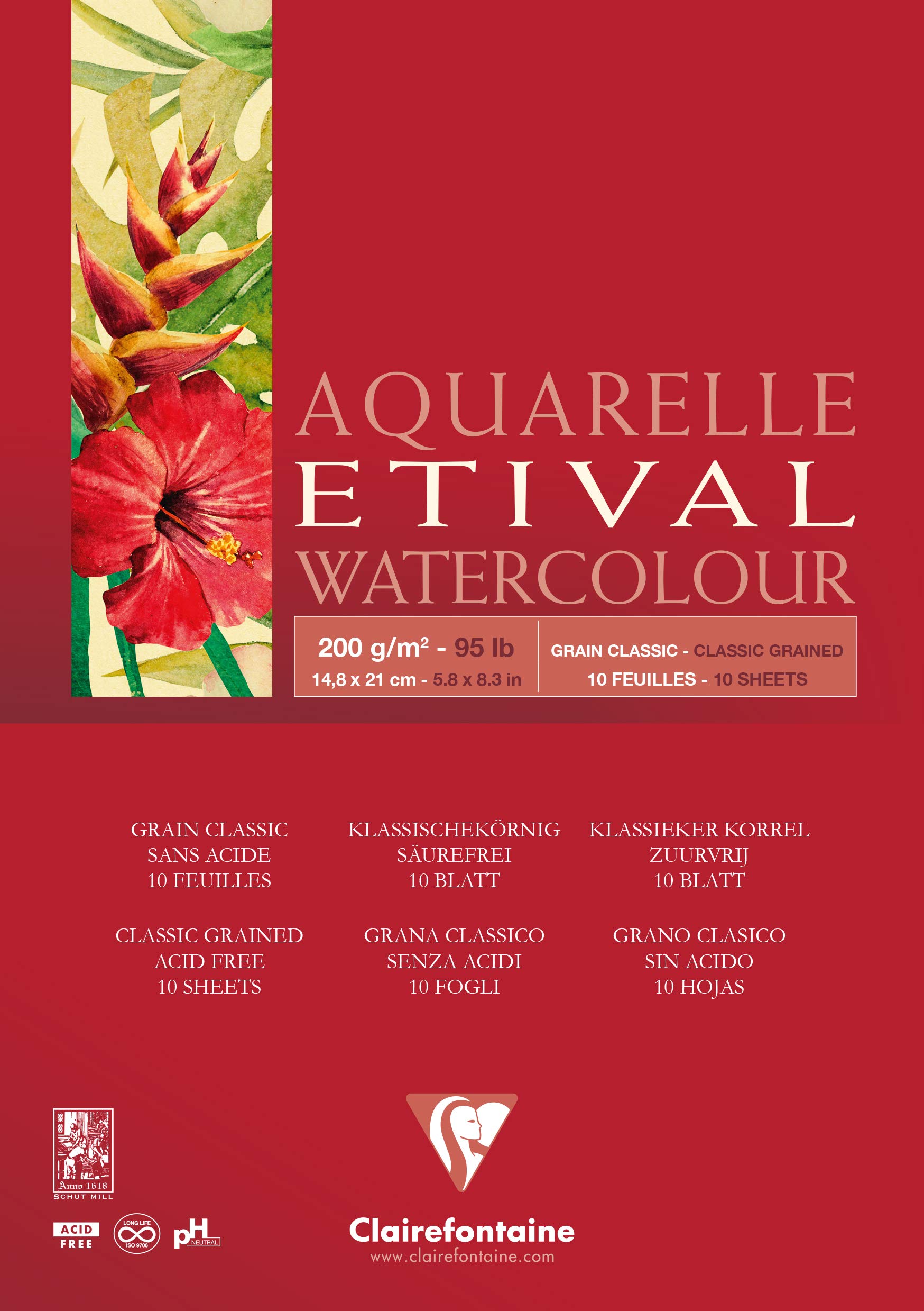 clairefontaine-etival-96373c-aquarellblock-din-a5-200g-matt-10-blatt image 1