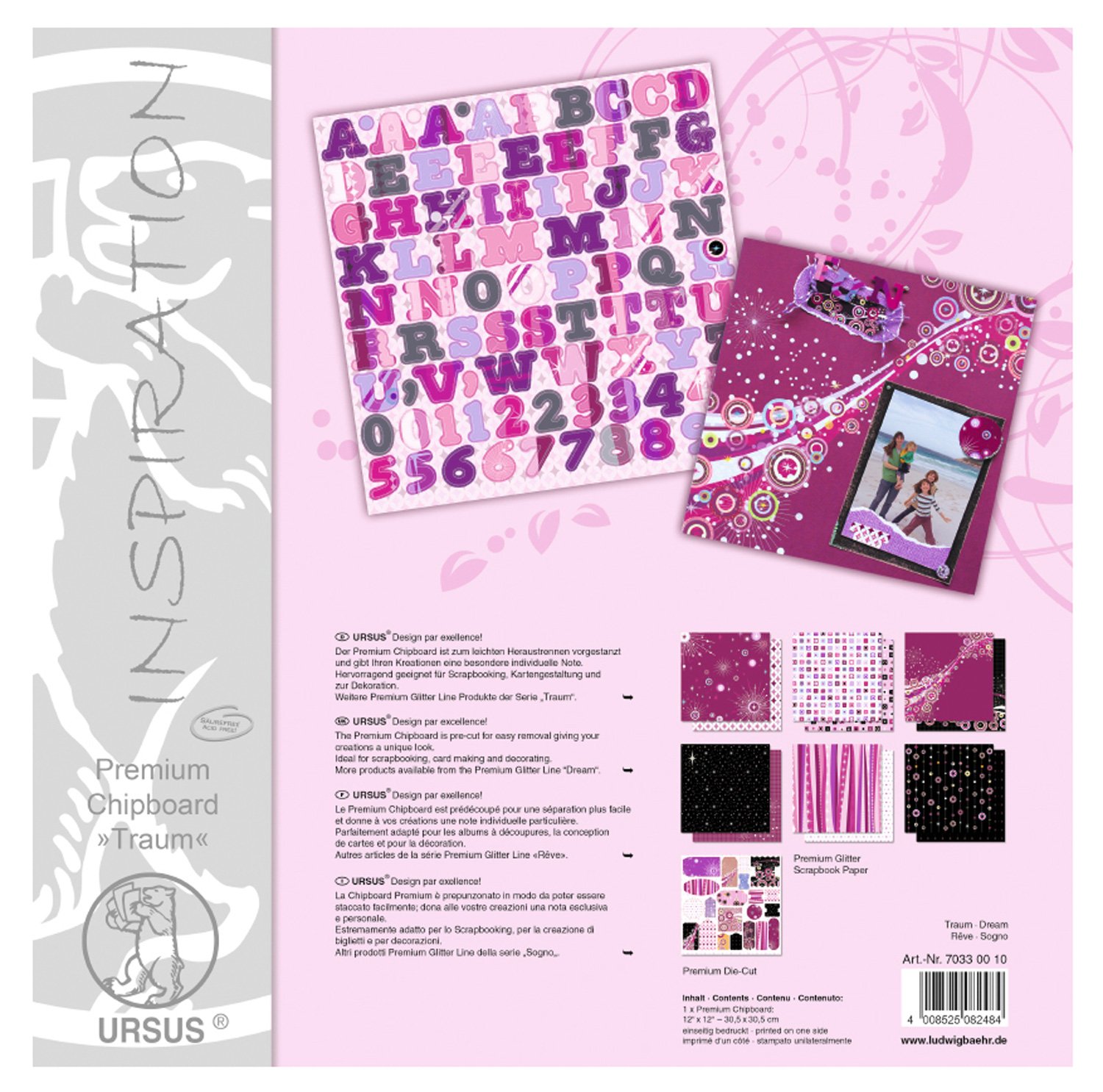 ursus-premium-glitter-collection-fr-hling-scrapbook-set-30-5x30-5-cm image 6
