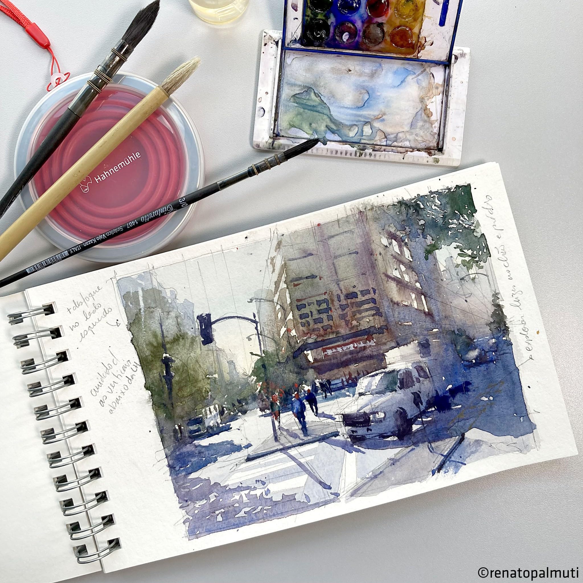 hahnem-hle-bamboo-mixed-media-carnet-de-voyage-15-3x25-cm-265-g-m-15-blatt image 2