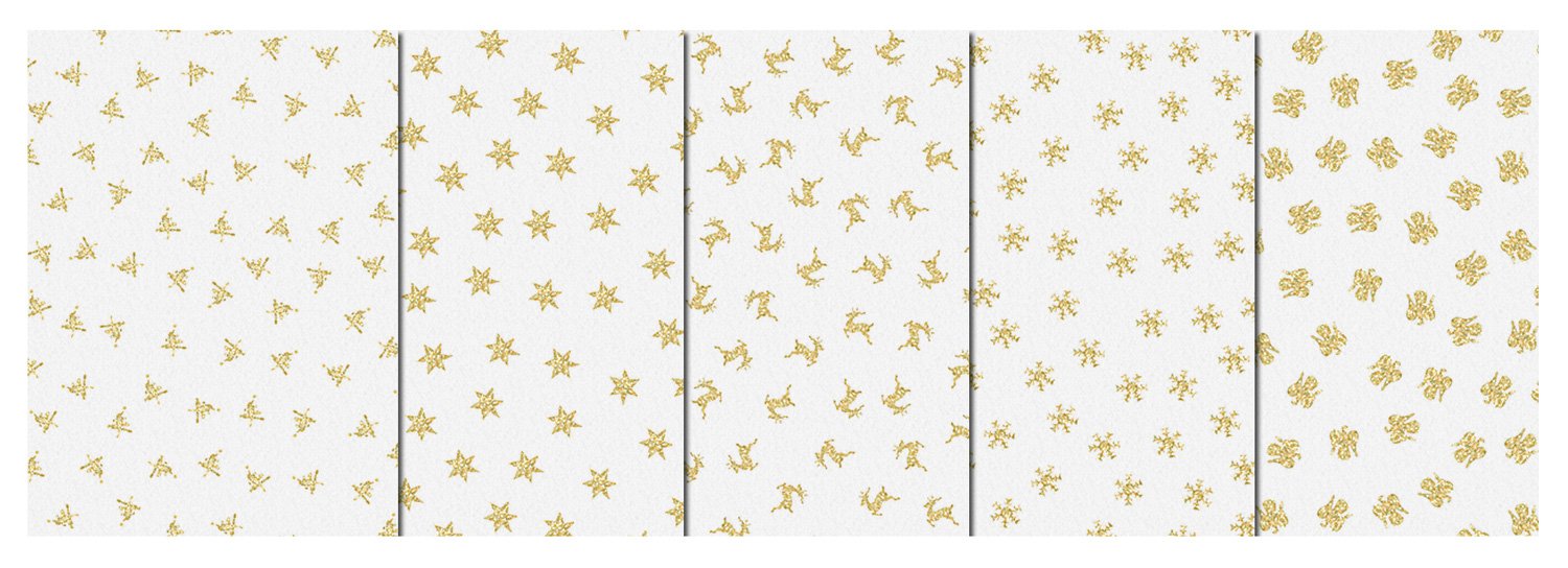 ursus-glitter-filz-gold-wei-20-x-30-cm-150-g-qm-5-bogen image 2