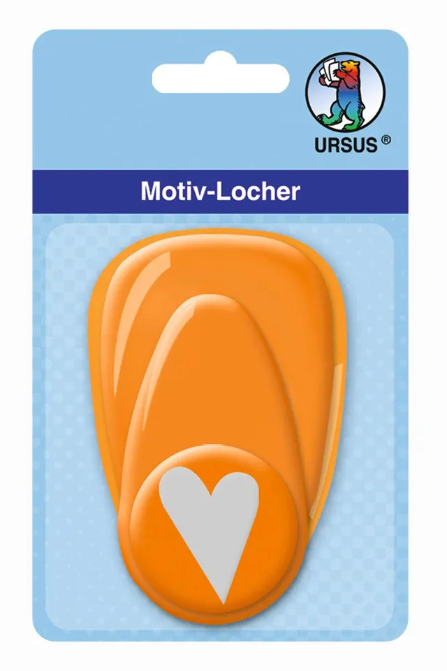 ursus-19480010-motivlocher-mittel-herz-orange-25-4-mm image 1