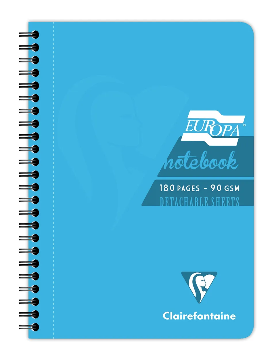 clairefontaine-europa-5812z-spiralheft-din-a5-liniert-mit-rand-90-blatt-t-rkis-g image 1