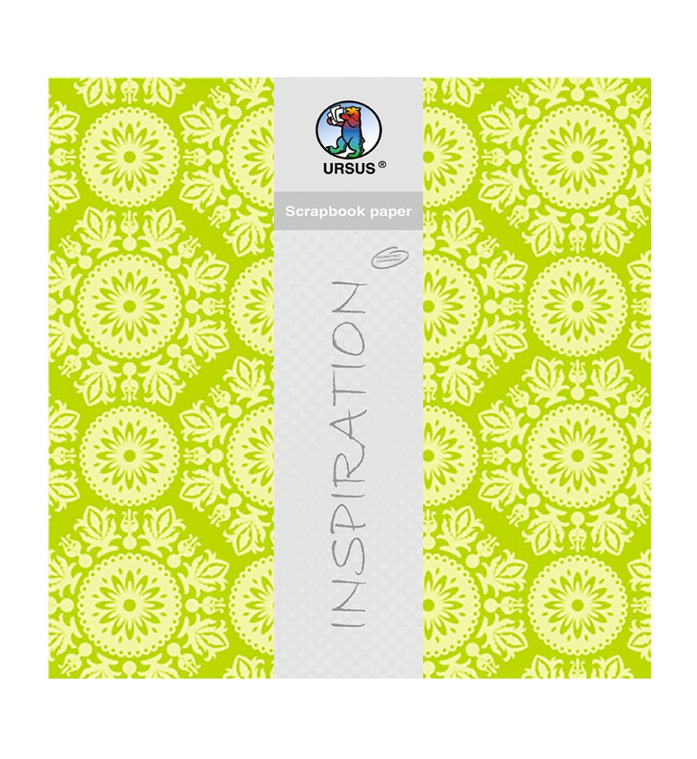 ursus-lotta-2-scrapbook-paper-motiv-123-30-5-x-30-5-cm-190-g-qm-5-blatt image 1
