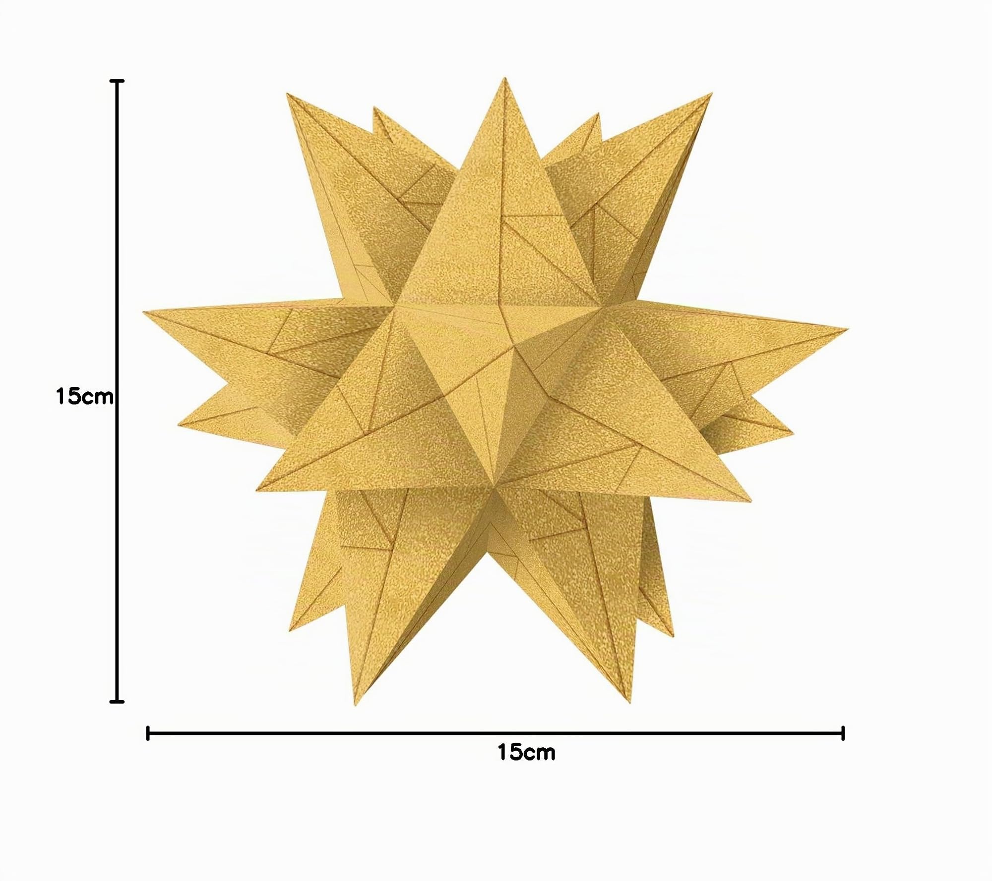 ursus-aurelio-stern-starlight-faltbl-tter-set-gold-matt-15x15-cm image 3