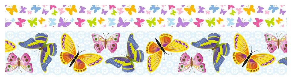ursus-58820001-masking-tape-schmetterling-2-papier-rollen-15-mm-30-mm-x-10-m image 1