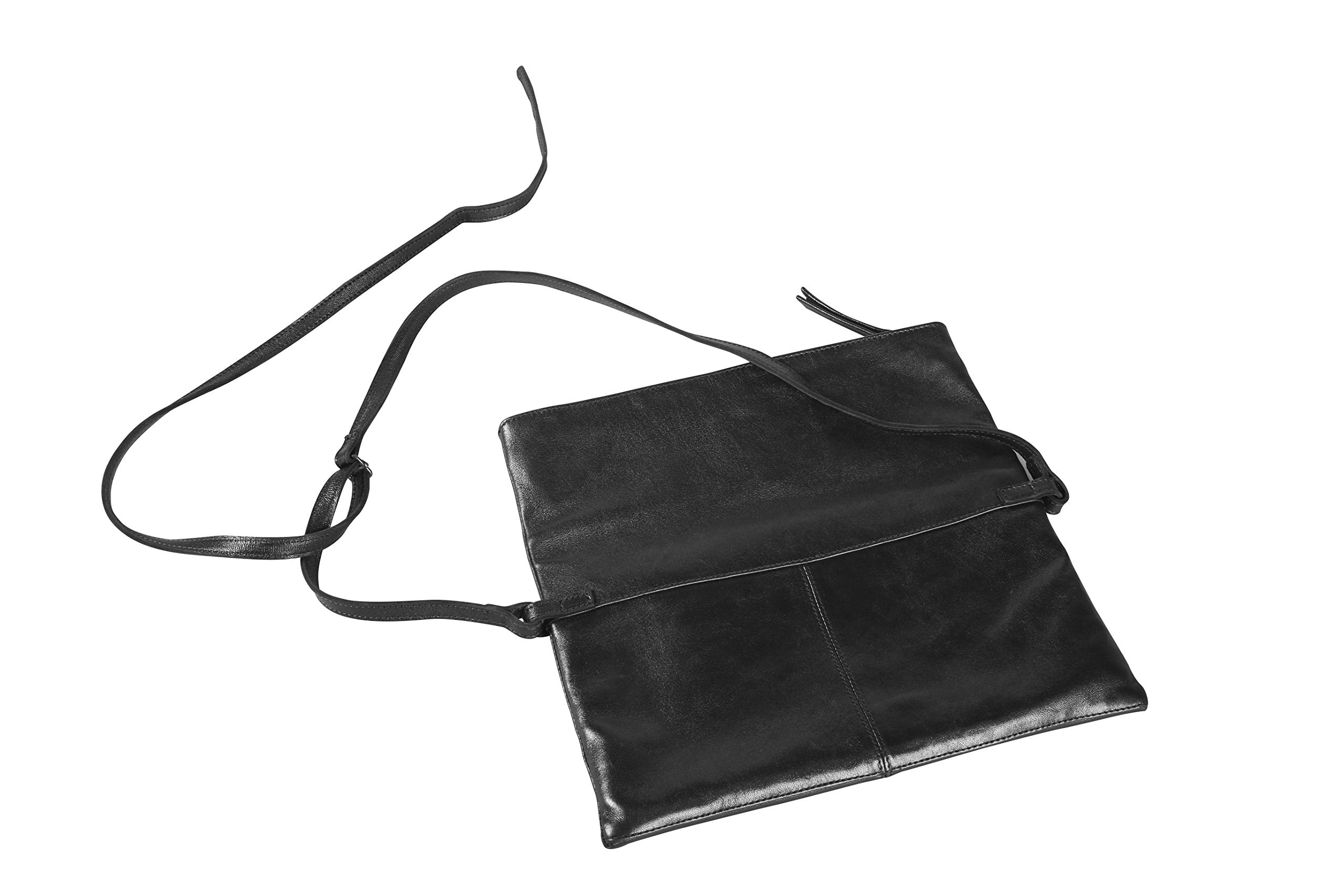 clairefontaine-emanuella-410009c-tasche-eckig-aus-leder-schwarz-26x28-cm image 1