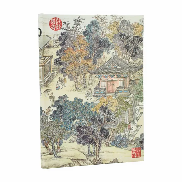 paperblanks-golden-age-of-prosperity-midi-journal-hardcover-unliniert-mit-elasti image 1