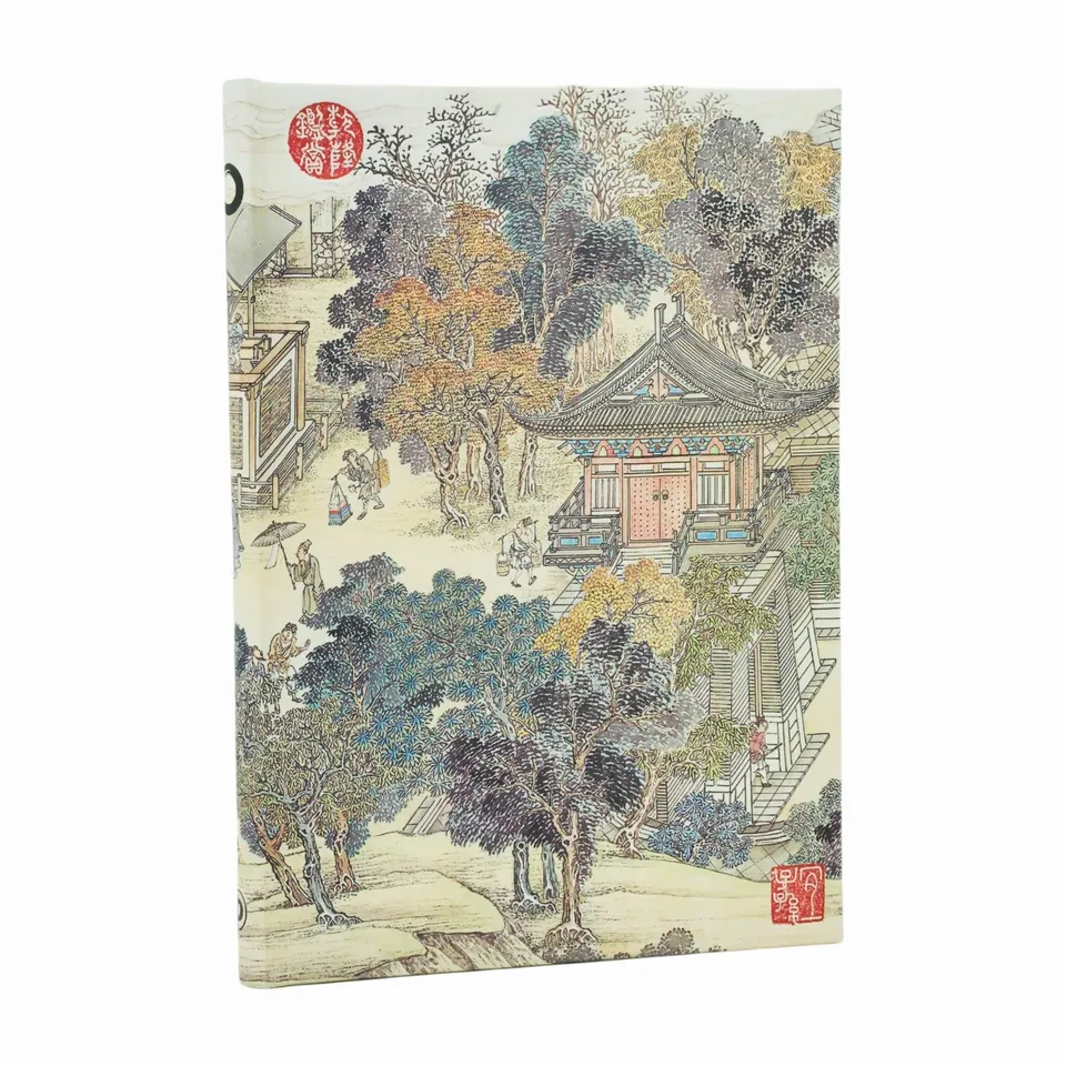 paperblanks-golden-age-of-prosperity-midi-journal-hardcover-unliniert-mit-elasti image 1