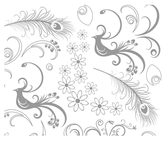 ursus-zauberpapier-pfauen-din-a4-250-g-qm-10-blatt-mit-uv-relieflack image 1