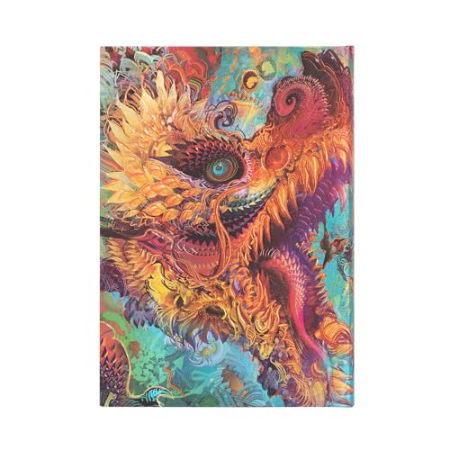 paperblanks-humming-dragon-midi-notizbuch-liniert-hardcover-mit-elastikband-andr image 5