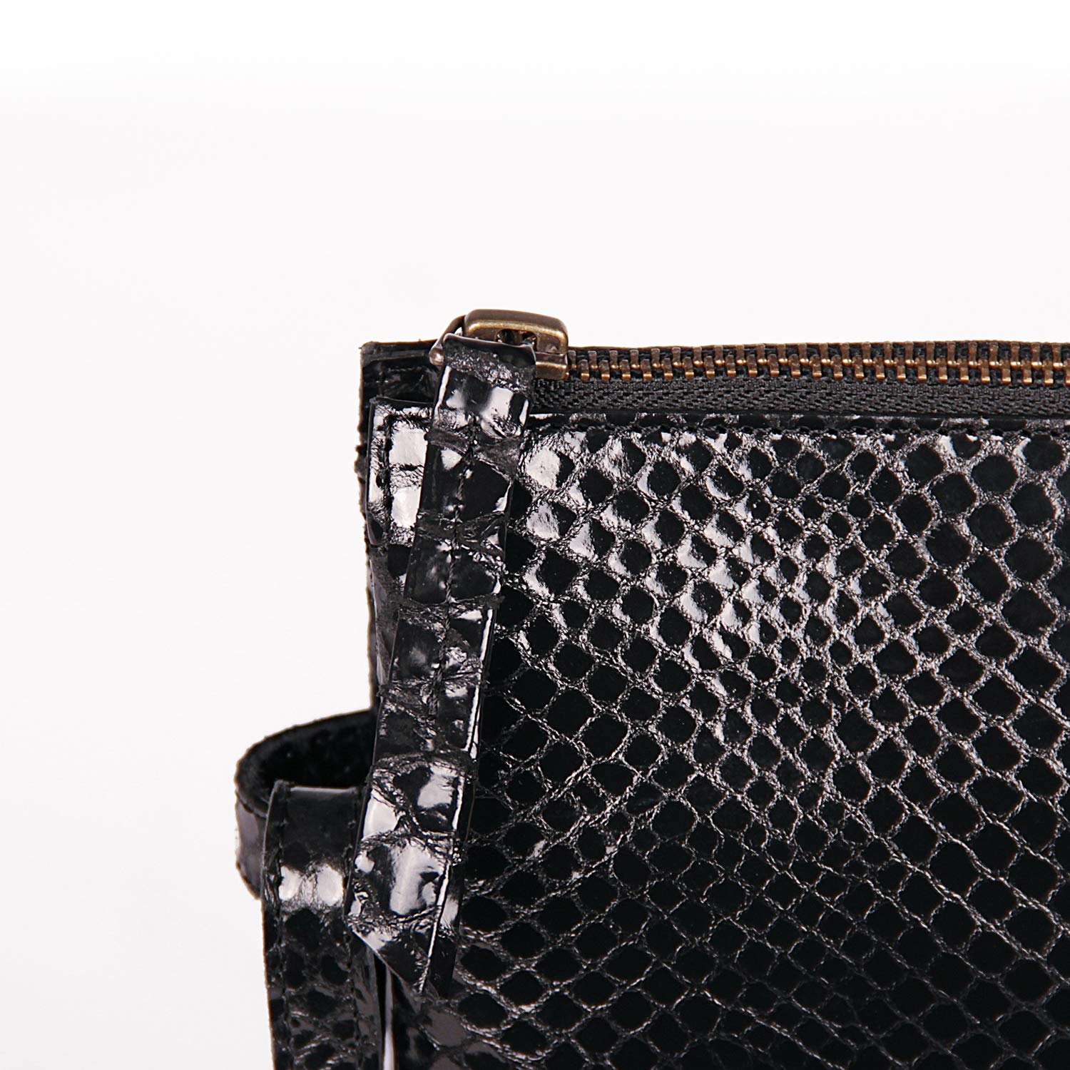 clairefontaine-410184c-duo-tasche-27-x-19-cm-leder-python-schwarz-reptil-design image 5