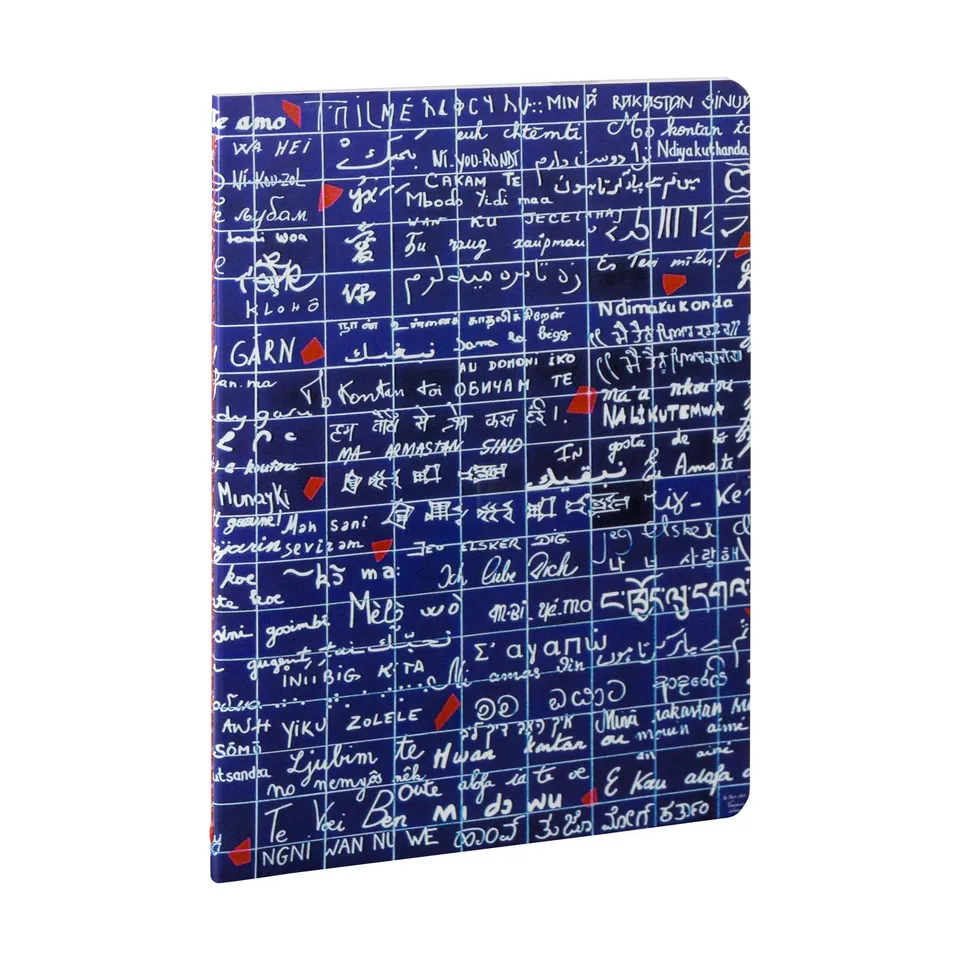 clairefontaine-le-mur-des-je-t-aime-notizheft-116313c-din-a5-liniert image 1