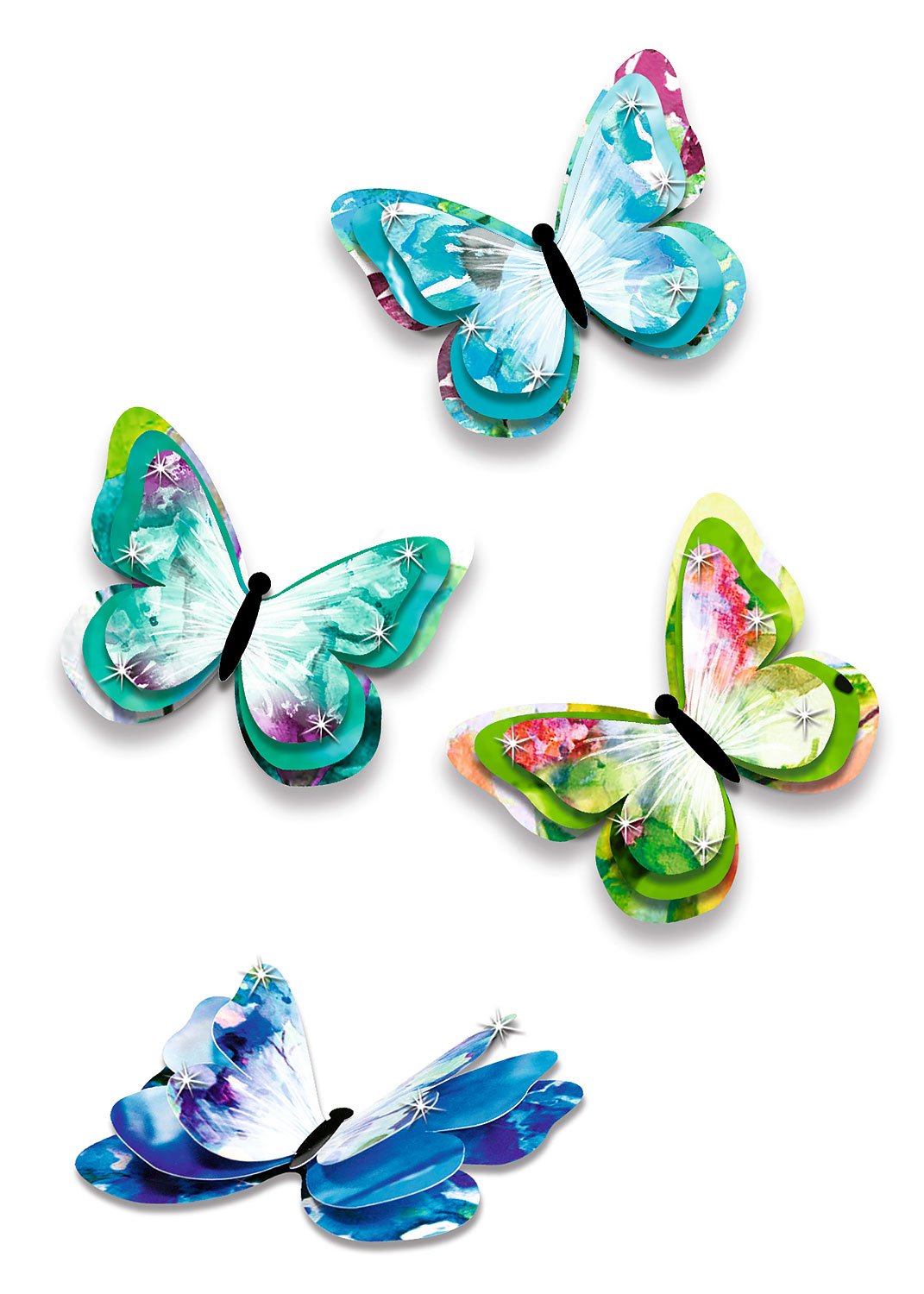 ursus-21940099f-deko-schmetterlinge-spring-bastelset-8-5-x-7-cm-24-st-ck image 2