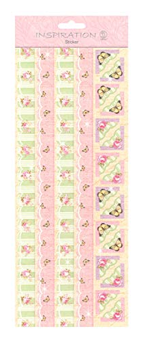 ursus-59700006-flat-sticker-borders-rosa-selbstklebend-mit-glittereffekt image 2