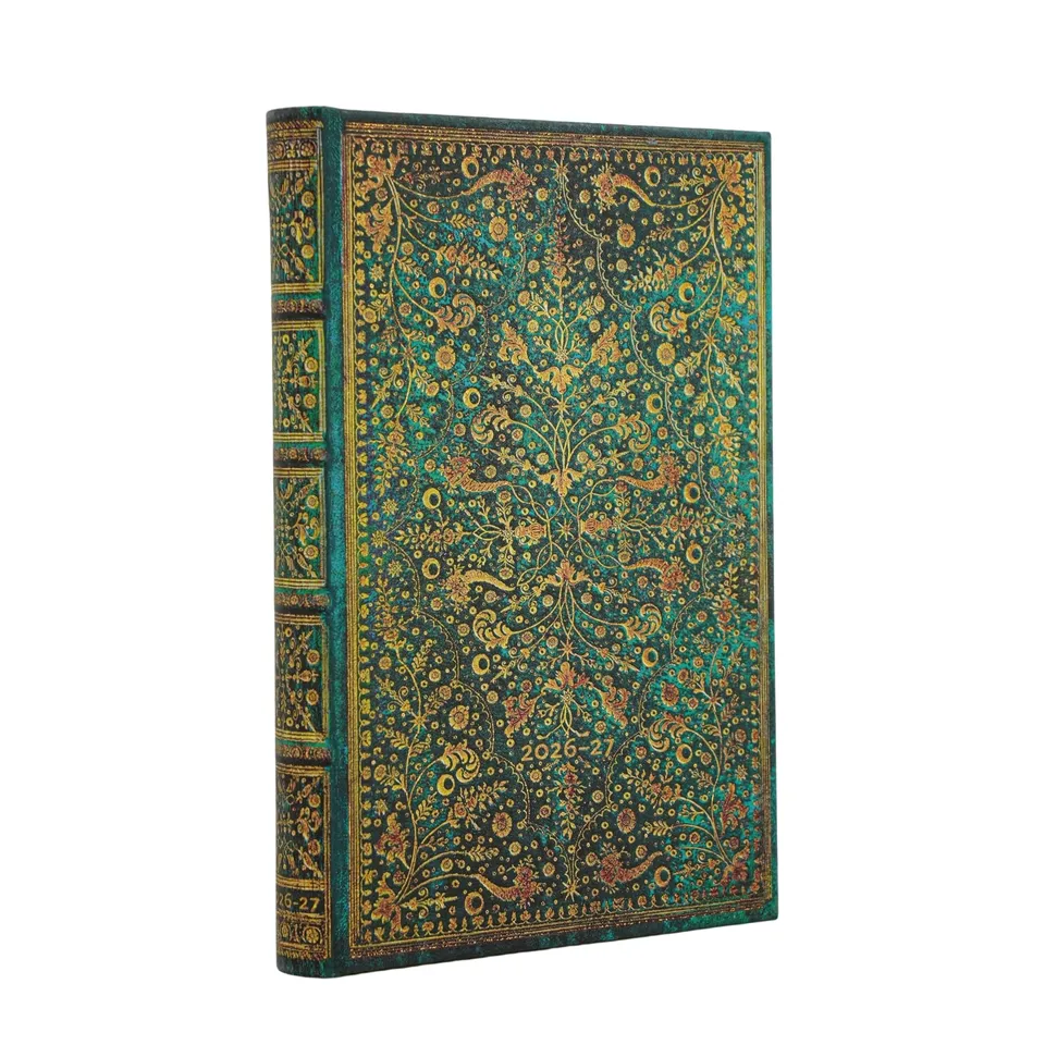 paperblanks-smaragdblume-nature-s-grace-18-monatskalender-2027-mini-horizontal-1 image 1