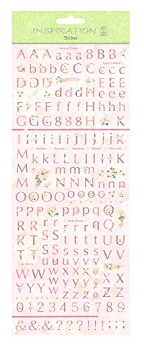 ursus-59700013-flat-sticker-letters-altrosa-mit-glittereffekt-12-4-x-30-4-cm image 2