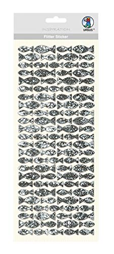 ursus-59480002-flitter-sticker-fisch-silber-12-x-29-cm-selbstklebend image 2