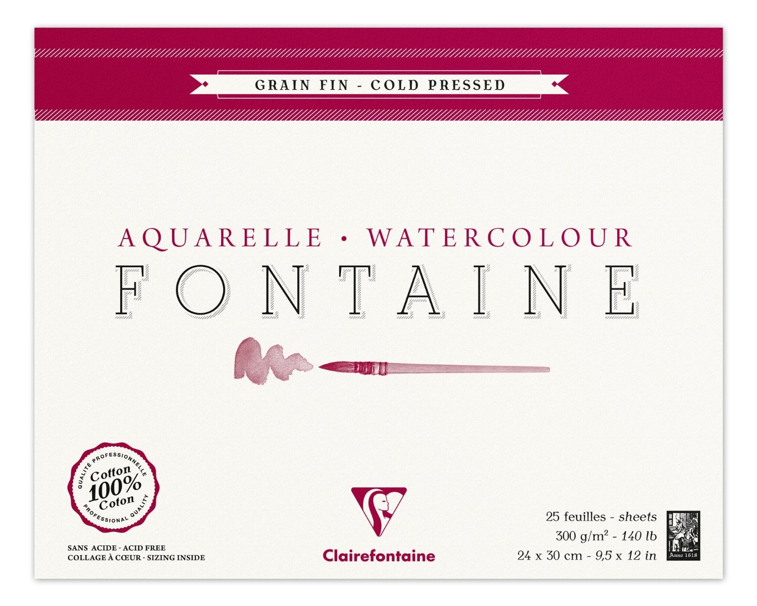 clairefontaine-96436c-fontaine-malblock-aquarell-10x15-cm-25-blatt-300g-feink-rn image 7