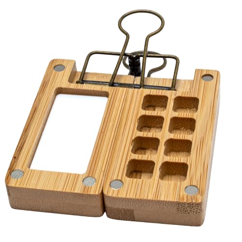 hahnem-hle-bambus-mini-malpalette-6x6-cm-8-n-pfchen-mit-mischfl-che-clip-und-mag image 6
