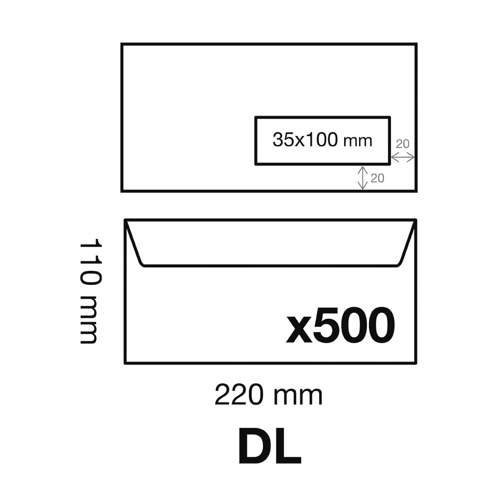 clairefontaine-umschl-ge-dl-110x220-mm-mit-fenster-wei-500-st-ck image 4