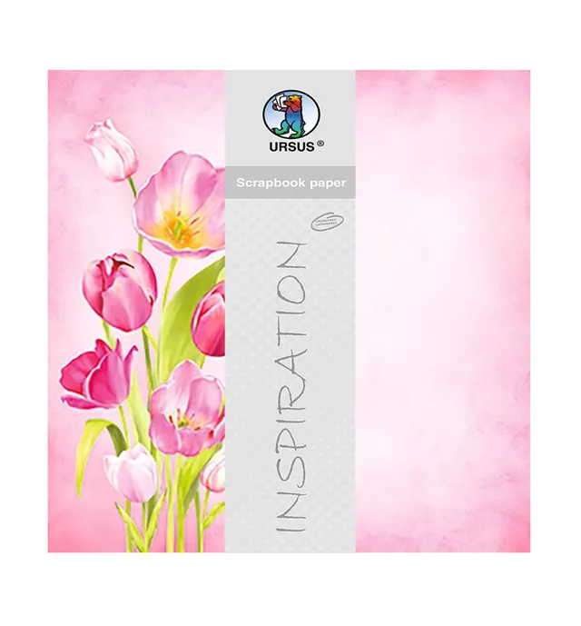 ursus-703000239-premium-glitter-scrapbook-paper-tulpen-designkarton-30-5-x-30-5- image 1