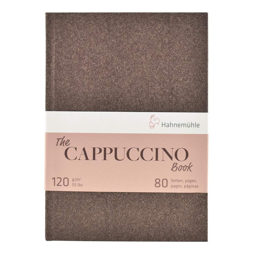 hahnem-hle-the-cappuccino-book-skizzenbuch-a5-40-blatt-120g-hellbraun image 1