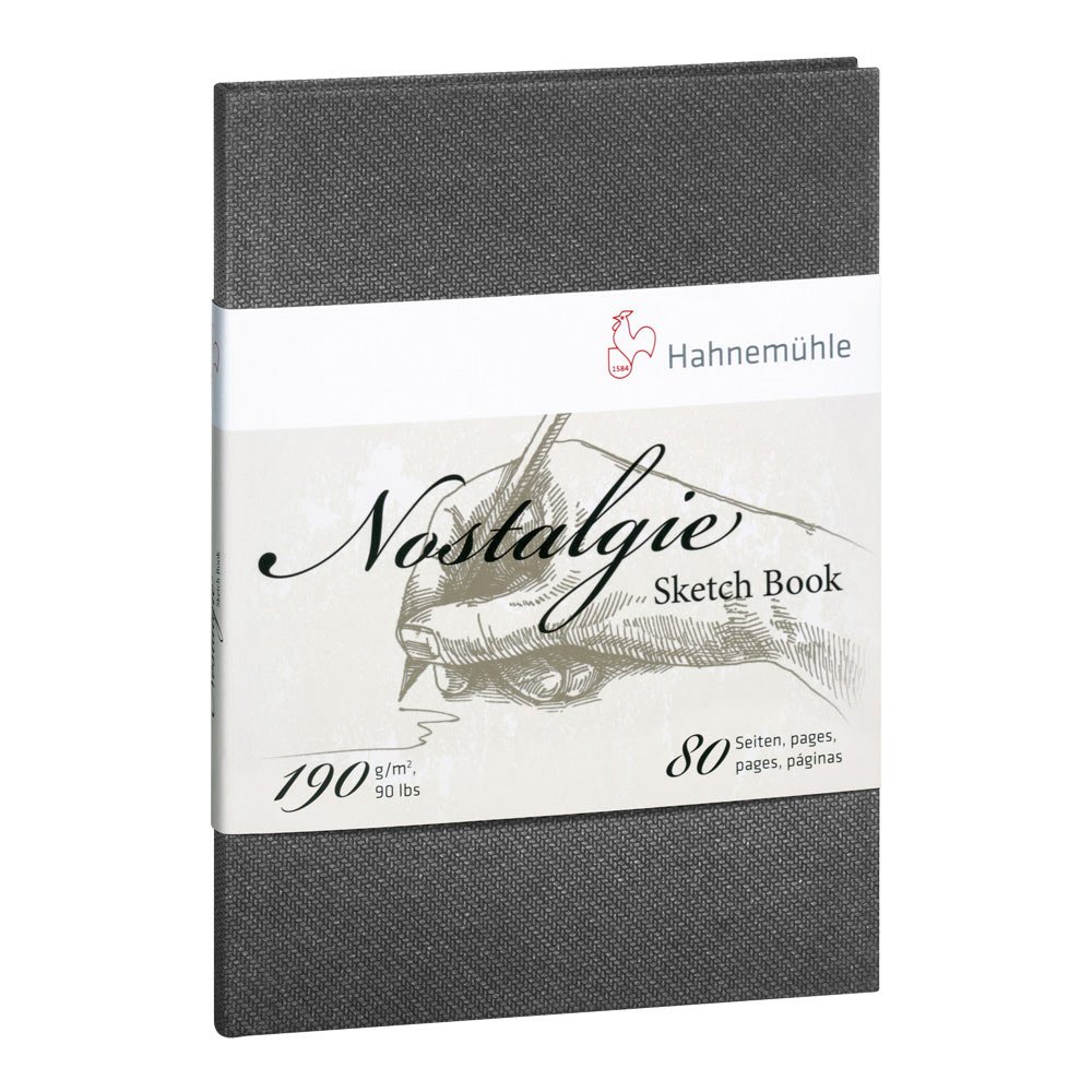 hahnem-hle-nostalgie-skizzenbuch-din-a6-hochformat-190-g-m-naturwei-80-seiten image 1