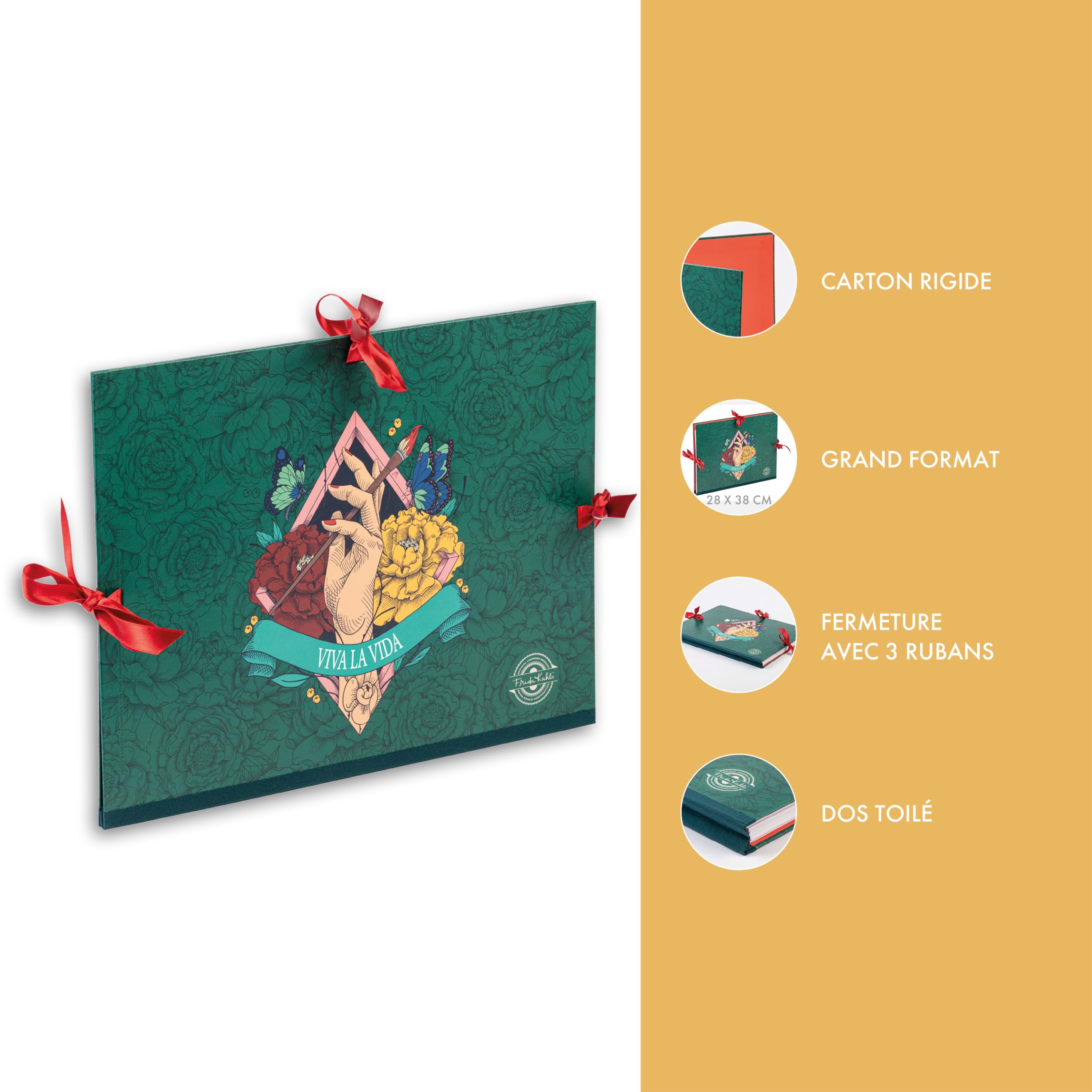 clairefontaine-frida-kahlo-zeichenmappe-28x38cm-mit-3-b-ndern-f-r-din-a4 image 4