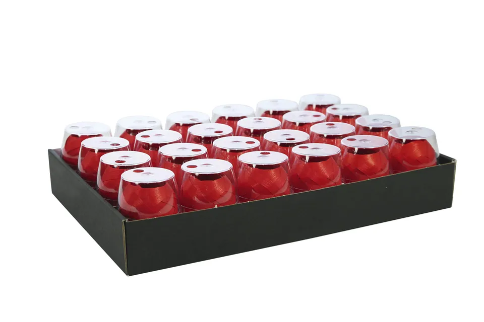 clairefontaine-613196c-geschenkband-24-spulen-10-m-x-7-mm-rot-matt image 1