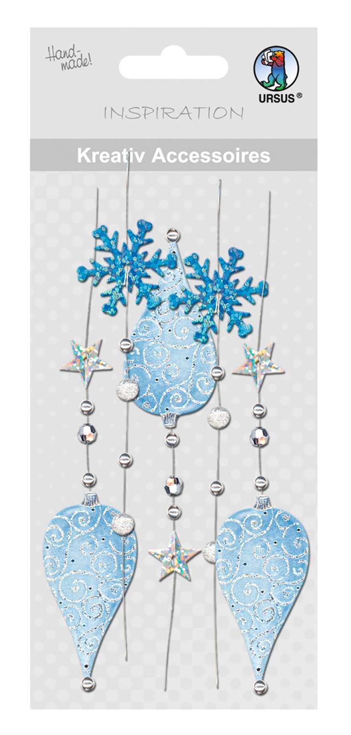 ursus-564000167-kreativ-accessoires-weihnachtskugeln-und-schneestern-blau-5-selb image 1